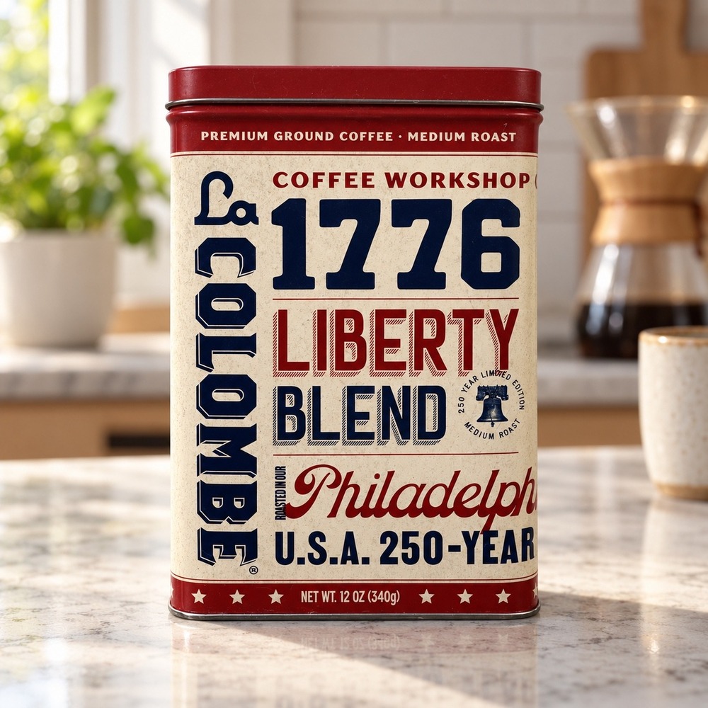 La Colombe 1776 Liberty Blend Philadelphia 250 Year Anniversary Coffee 12oz Tin